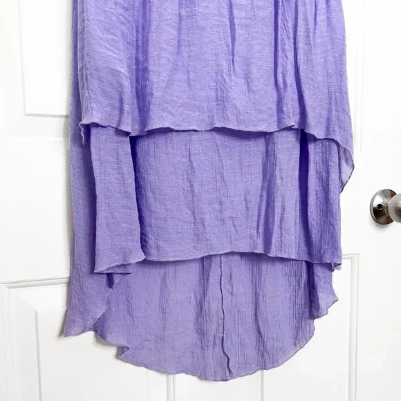 Lavender Crochet Detail High Low Dress - Picture 6 of 6